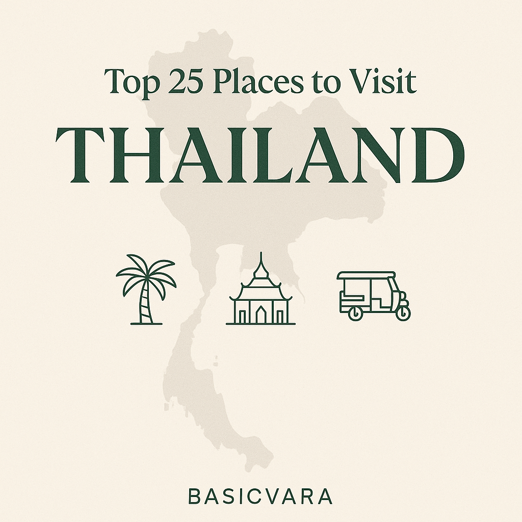 Top 25 Places to visit in Thailand