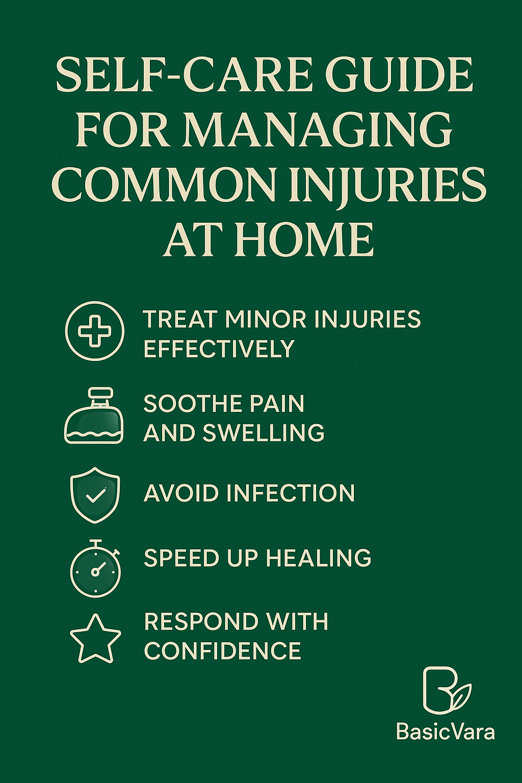 Self-care guide for managing common injuries