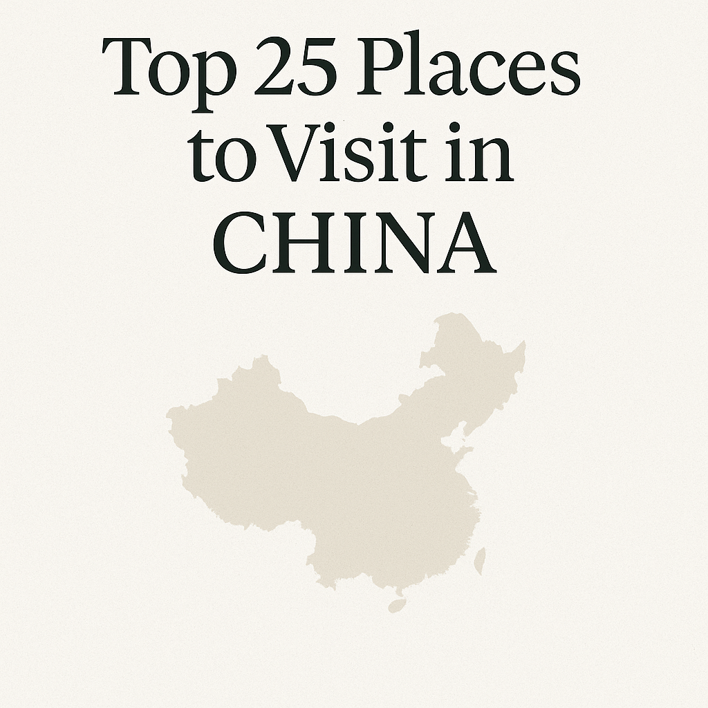 Top 25 Places to visit in China